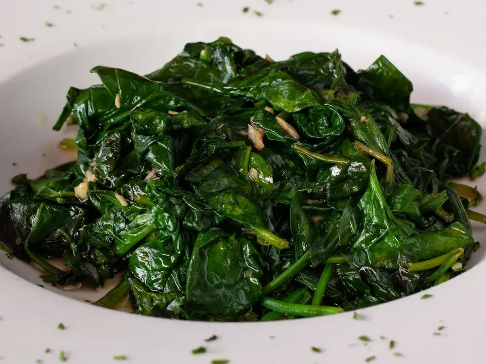 Sauteed Spinach, Garlic & Oil